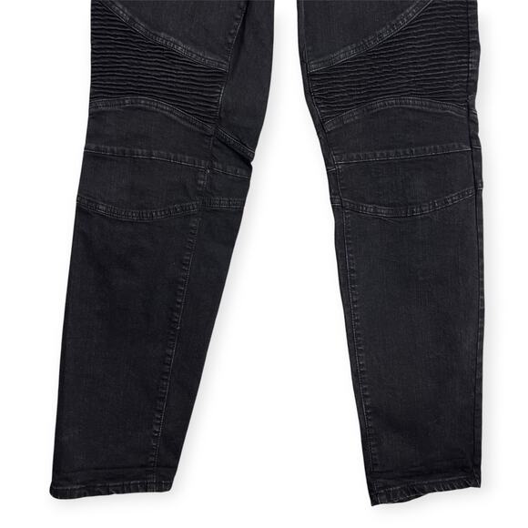 Studio de Vestiti Eleganti Moto Jeans SIZE 38 x 32 Black Denim RUNS SMALL - Picture 14 of 15